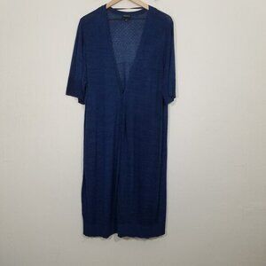 Torrid Long Cardigan Blue Size 4